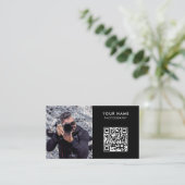 Foto QR Code, Fotograaf Fotografie Visitekaartje (Staand voorkant)