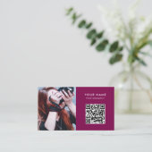Foto QR Code, Fotograaf Fotografie Visitekaartje (Staand voorkant)