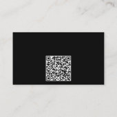 Foto QR-code | Fotografie zwart Visitekaartje (Achterkant)