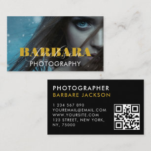 Foto QR-code   Fotografie zwart Visitekaartje