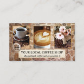 Foto QR-code koffiezaak visitekaartje (Voorkant)