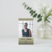 Foto Qr Code Logo Professional Consulting Green Visitekaartje (Staand voorkant)