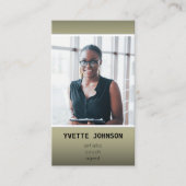 Foto Qr Code Logo Professional Consulting Green Visitekaartje (Voorkant)