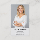 Foto Qr Code Logo Professional Cosmetoloog Visitekaartje (Voorkant)