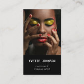 Foto Qr Code Logo Professional Makeup Artist SPA Visitekaartje (Voorkant)