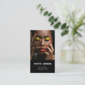 Foto Qr Code Logo Professional Makeup Artist SPA Visitekaartje (Staand voorkant)