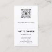 Foto Qr Code Logo Professional Makeup Artist SPA Visitekaartje (Achterkant)