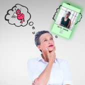 Foto Qr Code Logo Professional Mint Green Visitekaartje