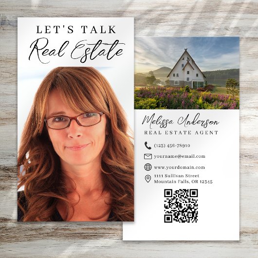 Foto QR-code makelaar Visitekaartje