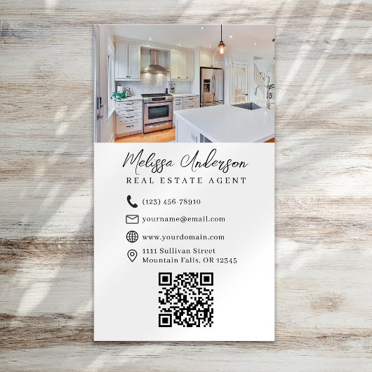 Foto QR-code makelaar Visitekaartje