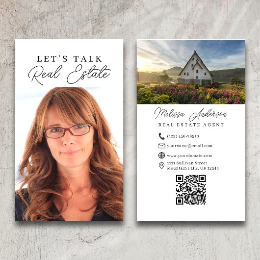 Foto QR-code makelaar Visitekaartje