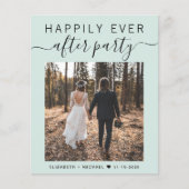 Foto QR Code Mint Huwelijksreceptie uitnodiging (Voorkant)