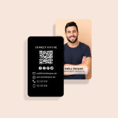 Foto QR Code Modern Contacteer Mij Zakelijk Visitekaartje
