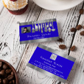 Foto QR Code Personal Chef Cooking Blue Visitekaartje