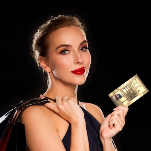 Foto QR Code Personal Chef Cooking Golden Knife Visitekaartje