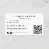 Foto QR Code Professional Visitekaartje (Achterkant)