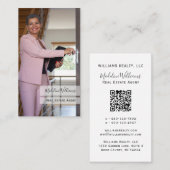 Foto QR Code Real Estate Agent Visitekaartje (Voorkant / Achterkant)