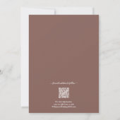 Foto QR Code Roos Taupe Wedding Save The Date (Achterkant)