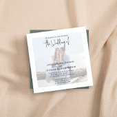 Foto QR Code RSVP Online Eenvoudig Mos Groen Kaart