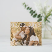 Foto QR-code Save the Date Huwelijk Briefkaart (Staand voorkant)