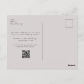 Foto QR-code Save the Date Huwelijk Briefkaart (Achterkant)
