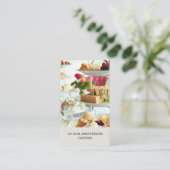 Foto QR Code Social Media Catering Visitekaartje (Staand voorkant)