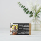Foto QR-code sportstrainer coach Visitekaartje (Staand voorkant)
