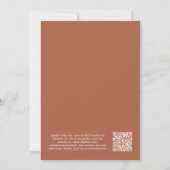 Foto QR Code Terracotta Achtergrond Vellum Overlay Kaart (Achterkant)