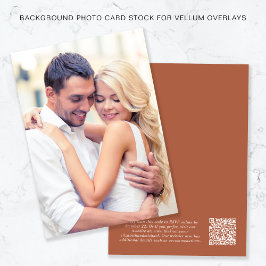 Foto QR Code Terracotta Achtergrond Vellum Overlay Kaart