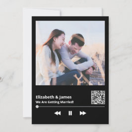 Foto QR Code Unieke bruiloft uitnodiging