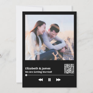 Foto QR Code Unieke bruiloft uitnodiging