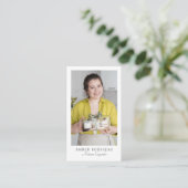 Foto QR-code van cupcake maker Visitekaartje (Staand voorkant)