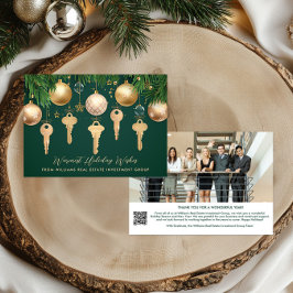 Foto QR-code Vastgoedbelegging Feestdagenkaart