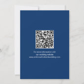 Foto QR-code verlovingshuwelijk  Bewaar de datum Save The Date (Achterkant)