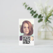 Foto qr-code visitekaartje (Staand voorkant)