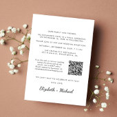 Foto QR-code voor bruiloftsfeest Happily Ever Afte Aankondiging