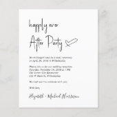 Foto QR Code Weddenschappen Reception Invitation (Voorkant)