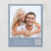 Foto QR Code Weddenschappen Reception Invitation (Achterkant)