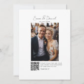 Foto QR Code Wedding Galery Kaart (Voorkant)