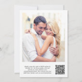 Foto QR-code Witte achtergrond voor Vellum Overlay Kaart (Achterkant)