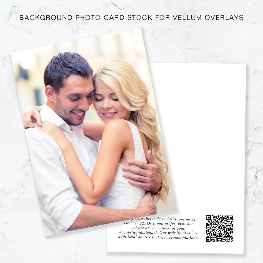 Foto QR-code Witte achtergrond voor Vellum Overlay Kaart