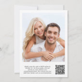 Foto QR-code Witte achtergrond voor Vellum Overlay Kaart (Achterkant)