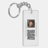 Foto QR-code Zakelijk Bedrijf Groot Sleutelhanger (Voorkant Links)