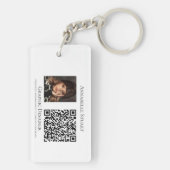 Foto QR-code Zakelijk Bedrijf Groot Sleutelhanger (achterkant)
