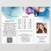 *~* Foto QR drivoudig Brochure Abstracte menuprijs (Voorkant)