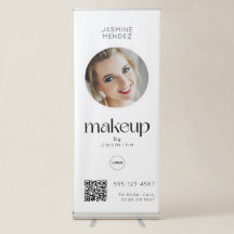 Foto QR Make-up Eenvoudig Minimaal Wit Salon