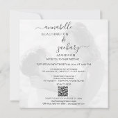 *~* FOTO QR RSVP Floral Lijst AR12 Wedding Kaart (Achterkant)