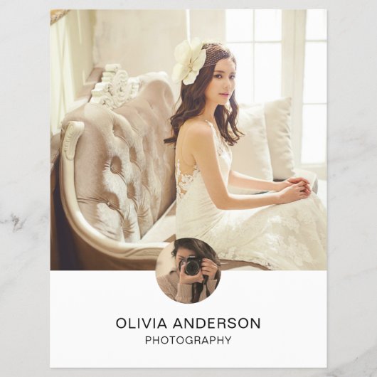 Foto QR Social Media Services Fotograaf Flyer (Voorkant)