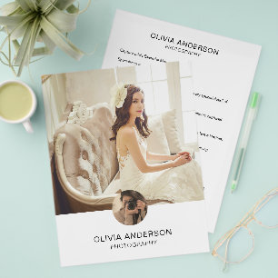 Foto QR sociale media diensten Fotograaf Flyer