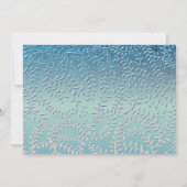 Foto Quinceanera 15th Birthday Glitter Blue Save The Date (Achterkant)